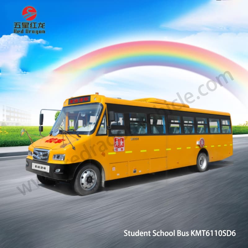 ייצור KMT6110SD6 אוטובוס בית ספר ראשי ומשני 56 מושבים למכירה